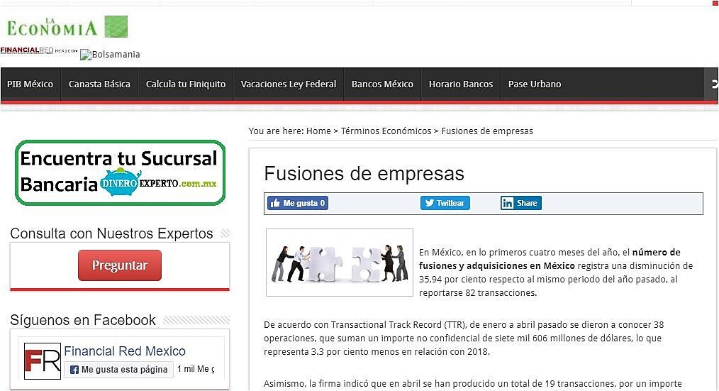 Fusiones de empresas